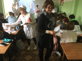 Волонтерская работа. Учащиеся 9 – х классов познакомились со способами борьбы со стрессовыми ситуациями.